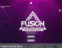 Tablet Screenshot of fusionfestival.org